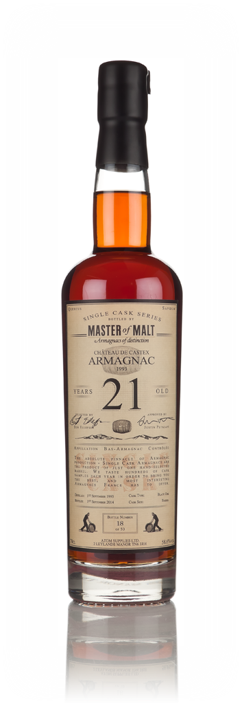 Château de Castex Armagnac 21 Year Old 1993 - Single Cask (Master of Malt) 70cl product image
