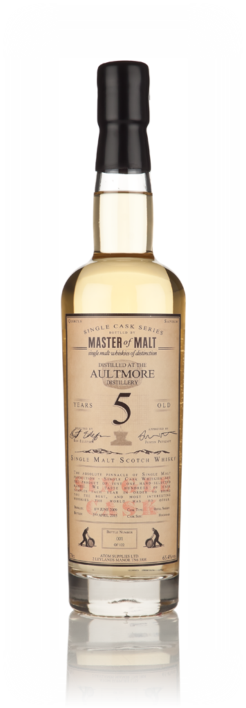 Aultmore 5 Year Old 2009 - Single Cask (Master of Malt) 70cl product image