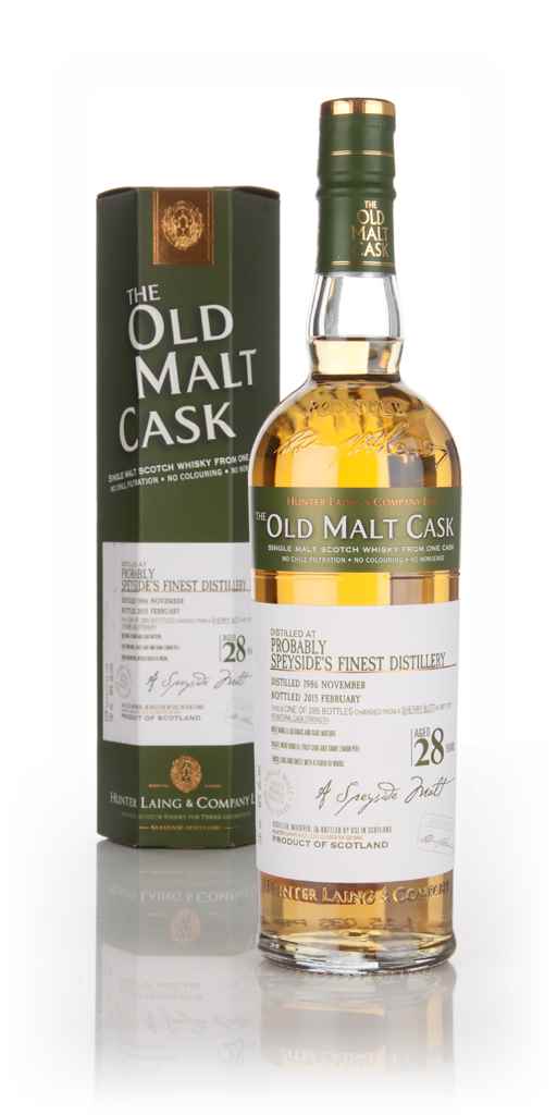 Probably Speyside's Finest Distillery 28 Year Old 1986 (cask 11272) - Old Malt Cask (Hunter Laing) 70cl product image