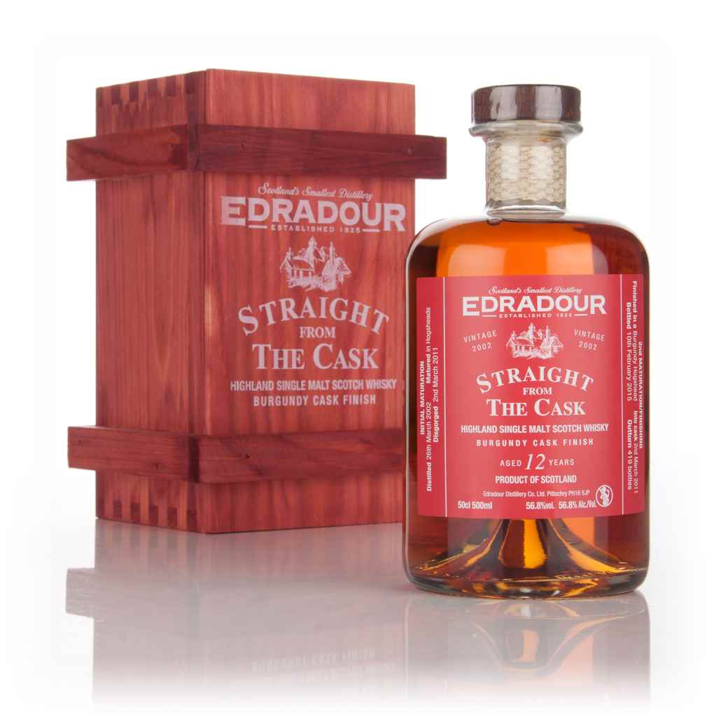 Edradour 12 Year Old 2002 Burgundy Cask Finish - Straight from the Cask 56.8% 50cl product image