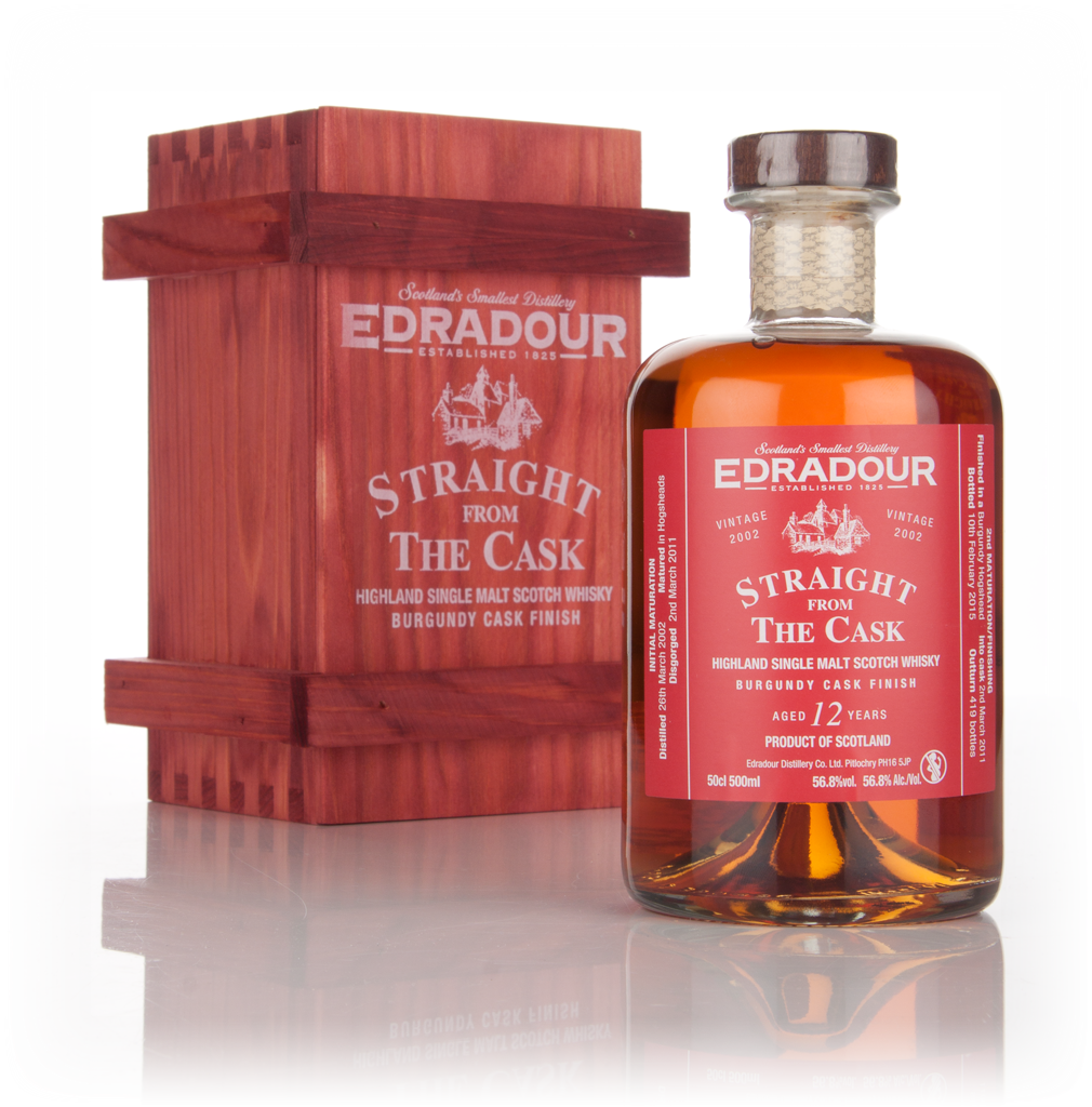 Edradour 12 Year Old 2002 Burgundy Cask Finish - Straight from the Cask 56.8% 50cl product image
