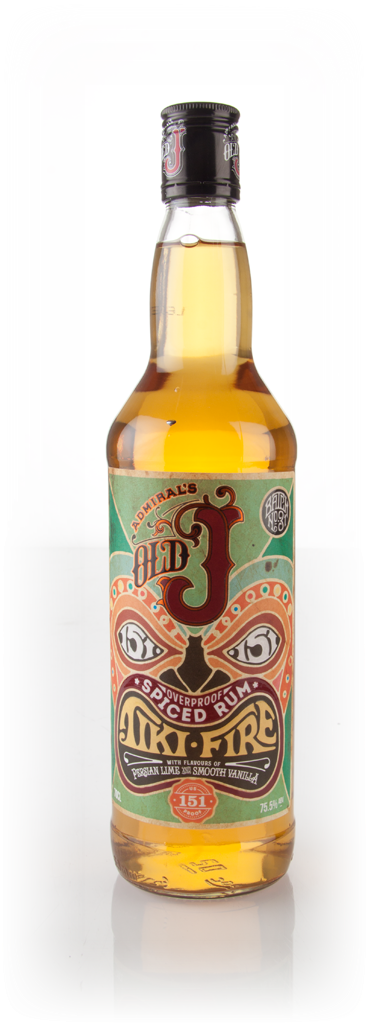 Admiral Vernon's Old J Tiki Fire Spiced Rum 70cl product image