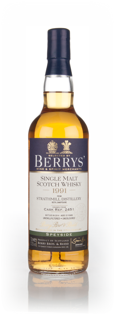 Strathmill 22 Year Old 1991 (cask 2451) - (Berry Bros & Rudd) 70cl product image