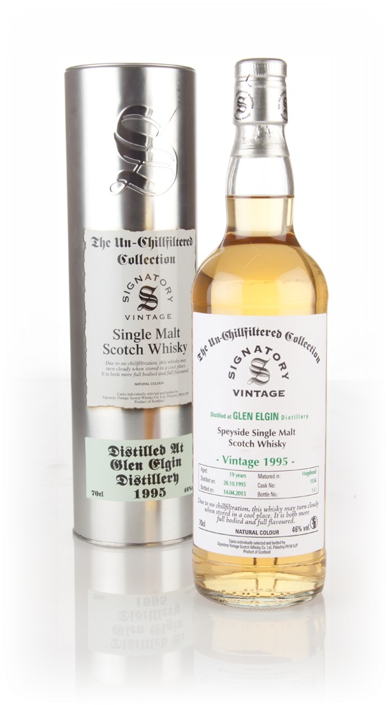 Glen Elgin 19 Year Old 1995 (cask 1154) - Un-Chillfiltered (Signatory) 70cl product image