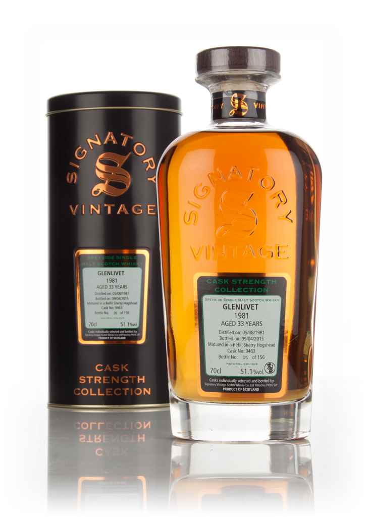 Glenlivet 33 Year Old 1981 (cask 9463) - Cask Strength Collection (Signatory) 70cl product image