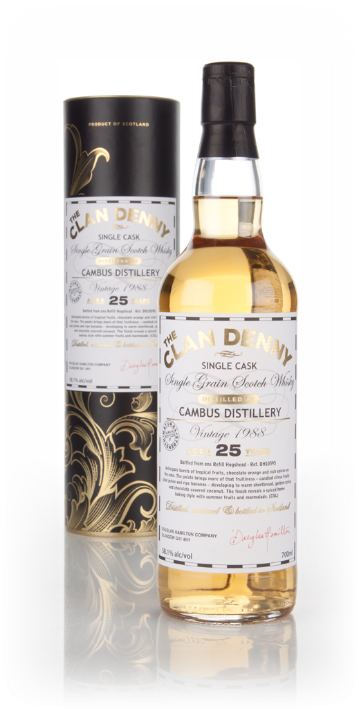 Cambus 25 Year Old 1988 (cask 10595) - The Clan Denny (Douglas Laing) 70cl product image