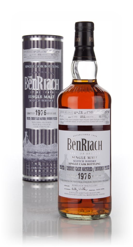 BenRiach 37 Year Old 1976 (cask 5463) Bourbon Cask Finish 70cl product image