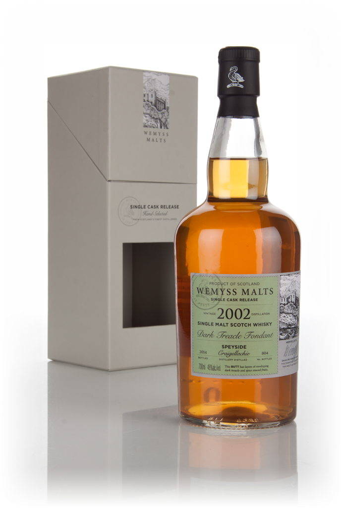 Dark Treacle Fondant 2002 (bottled 2014) - Wemyss Malts (Craigellachie) 70cl product image