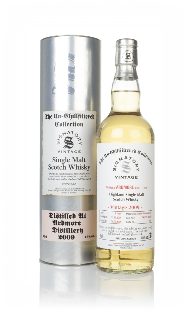 Ardmore 9 Year Old 2009 (casks 706252 & 706254) - Un-Chillfiltered Collection (Signatory) 70cl product image
