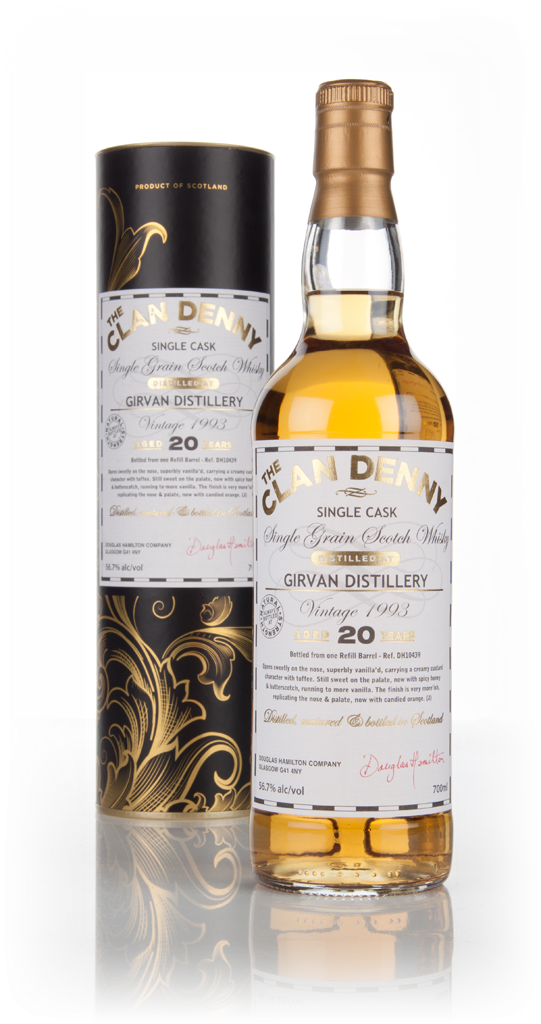 Girvan 20 Year Old 1993 (cask 10439) - Clan Denny (Douglas Laing) 70cl product image