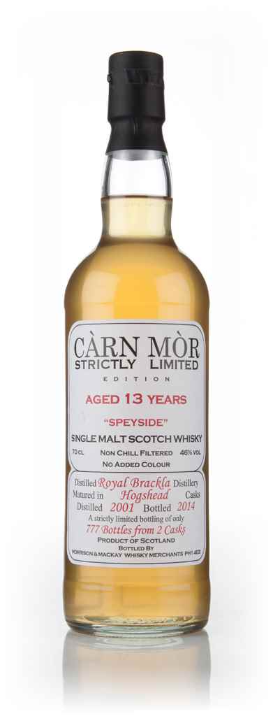 Royal Brackla 13 Year Old 2001 - Strictly Limited (Càrn Mòr) 70cl product image