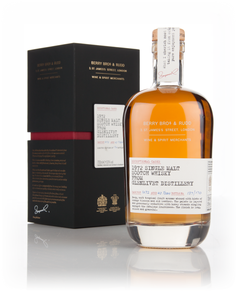 Glenlivet 42 Year Old 1972 (cask 1072) - Exceptional Casks (Berry Bros. & Rudd) 70cl product image