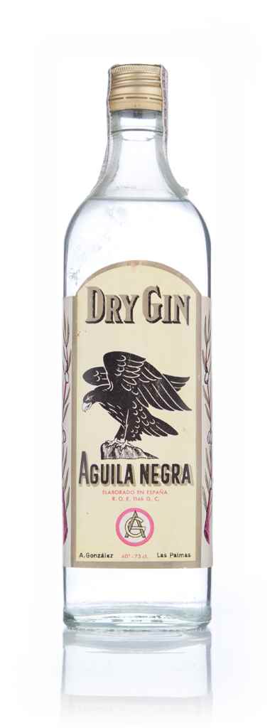 Aguila Negra Dry Gin - 1960s 73cl product image