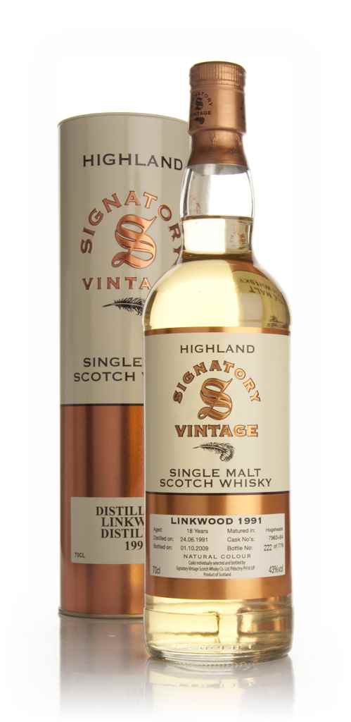Linkwood 18 Year Old 1991 (Signatory) 70cl product image