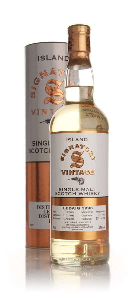 Ledaig 17 Year Old 1993 (Signatory) 70cl product image