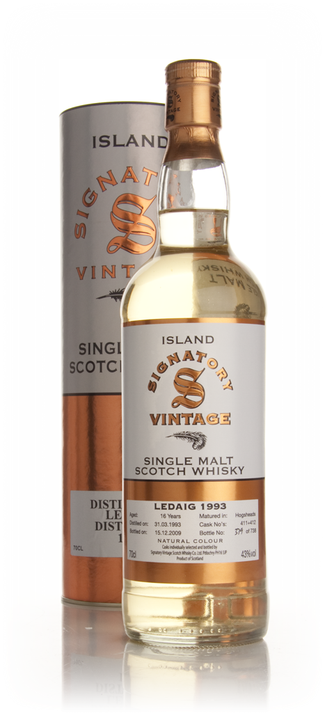 Ledaig 17 Year Old 1993 (Signatory) 70cl product image