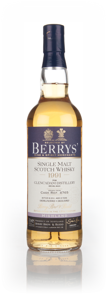 Glencadam 22 Year Old 1991 (cask 4765) (Berry Bros. & Rudd) 70cl product image