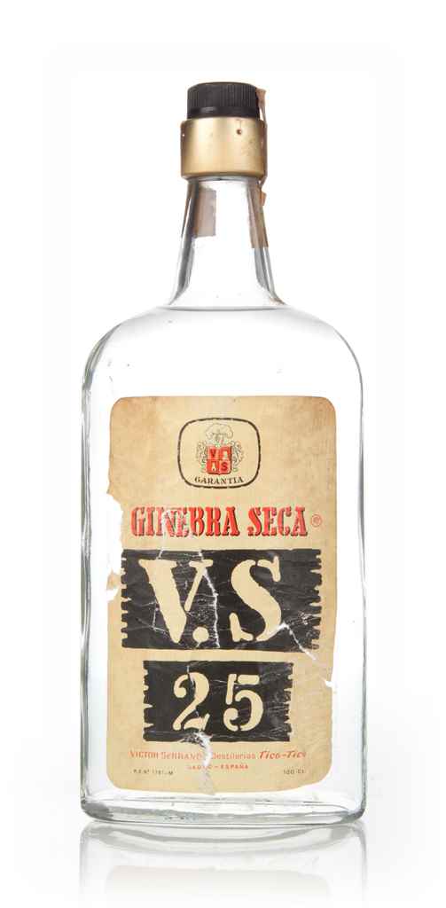 Victor Serrano Ginebra Seca V.S 25 - 1960s 100cl product image