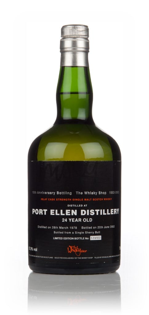 Port Ellen 24 Year Old 1978 (bottled 2002) - The Whisky Shop 10th Anniversary Bottling 70cl product image