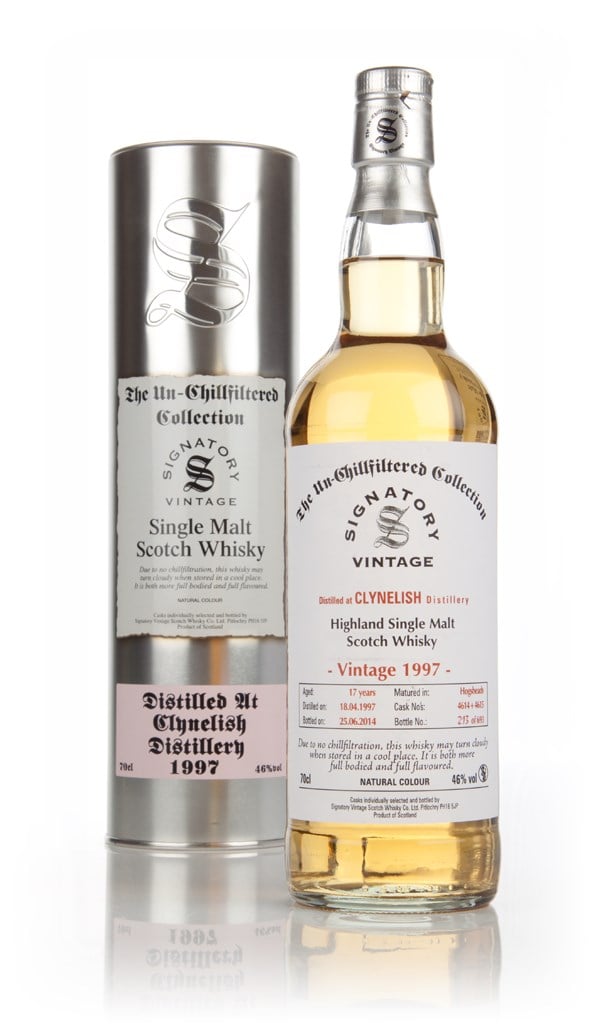 Clynelish 17 Year Old 1997 (casks 4614+4615) - Un-Chillfiltered (Signatory) 70cl product image