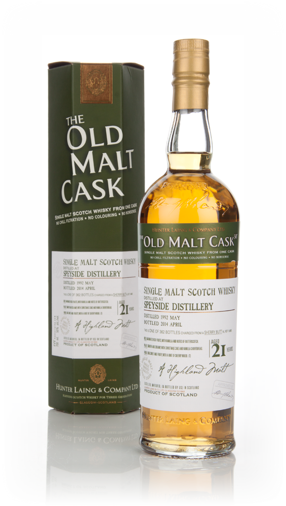 Speyside Distillery 21 Year Old 1992 (cask 10485) - Old Malt Cask (Hunter Laing) 70cl product image