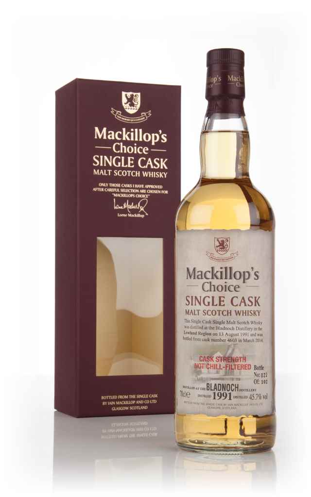 Bladnoch 22 Year Old 1991 (cask 4603) - Mackillop's Choice 70cl product image