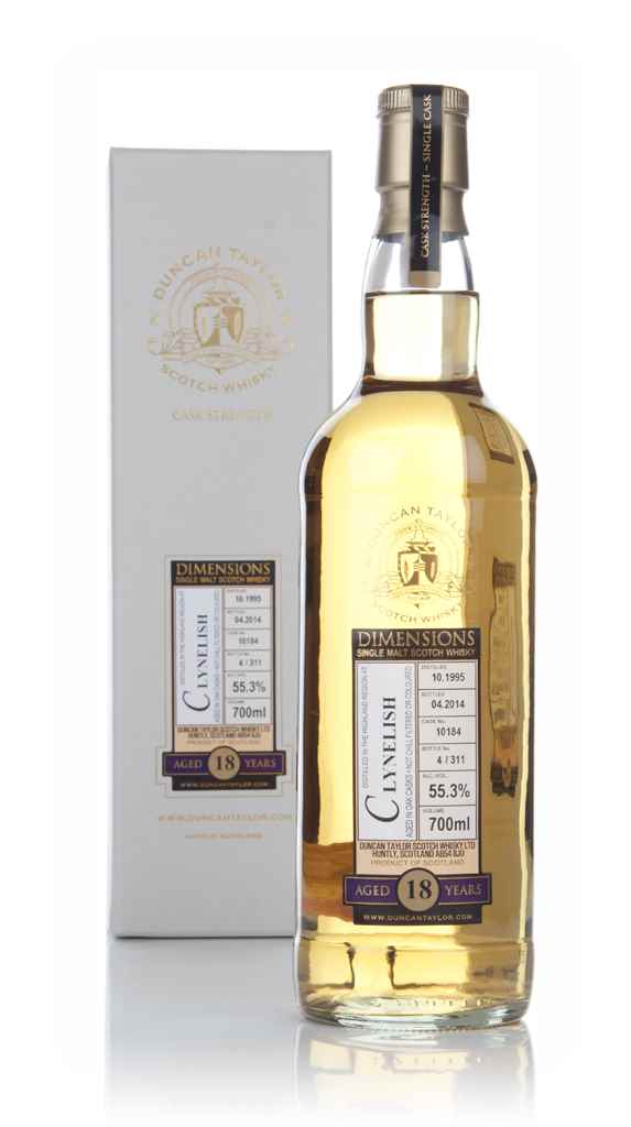 Clynelish 18 Year Old 1995 (cask 10184) - Dimensions (Duncan Taylor) 70cl product image