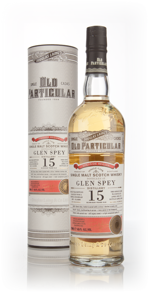 Glen Spey 15 Year Old 1999 (cask 10286) - Old Particular (Douglas Laing) 70cl product image
