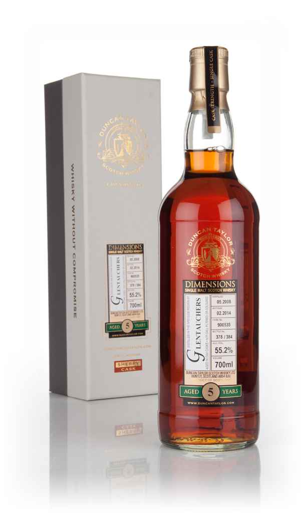 Glentauchers 5 Year Old 2008 (cask 900535) - Dimensions (Duncan Taylor) 70cl product image
