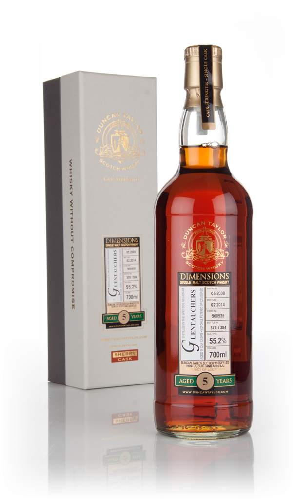 Glentauchers 5 Year Old 2008 (cask 900535) - Dimensions (Duncan Taylor) 70cl product image