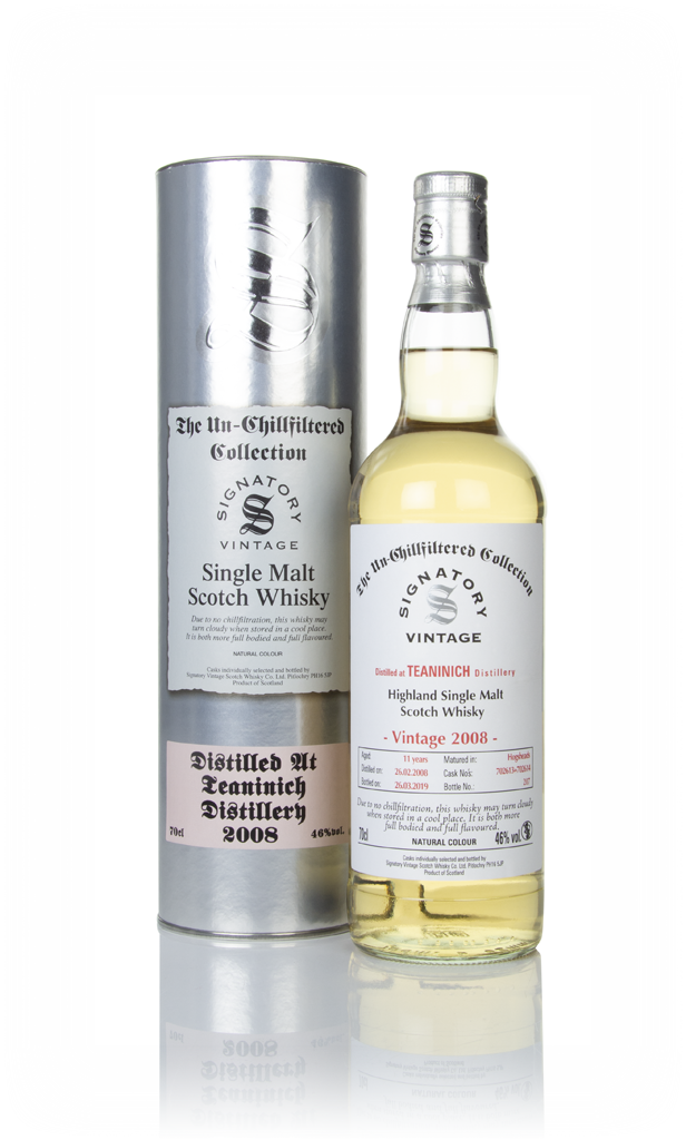 Teaninich 11 Year Old 2008 (casks 702613 & 702614) - Un-Chillfiltered Collection (Signatory) 70cl product image
