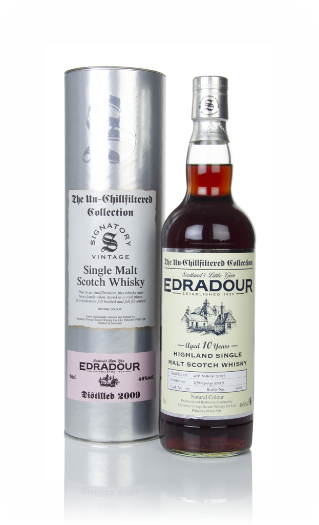 Edradour 10 Year Old 2009 (cask 51) - Un-Chillfiltered Collection (Signatory) 70cl product image