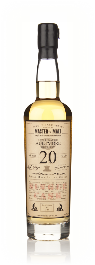 Aultmore 20 Year Old 1991 - Single Cask (Master of Malt) 70cl product image
