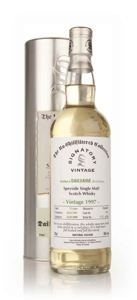 Dailuaine 12 Year Old 1997 Cask 4231 - Un-Chillfiltered (Signatory) 70cl product image