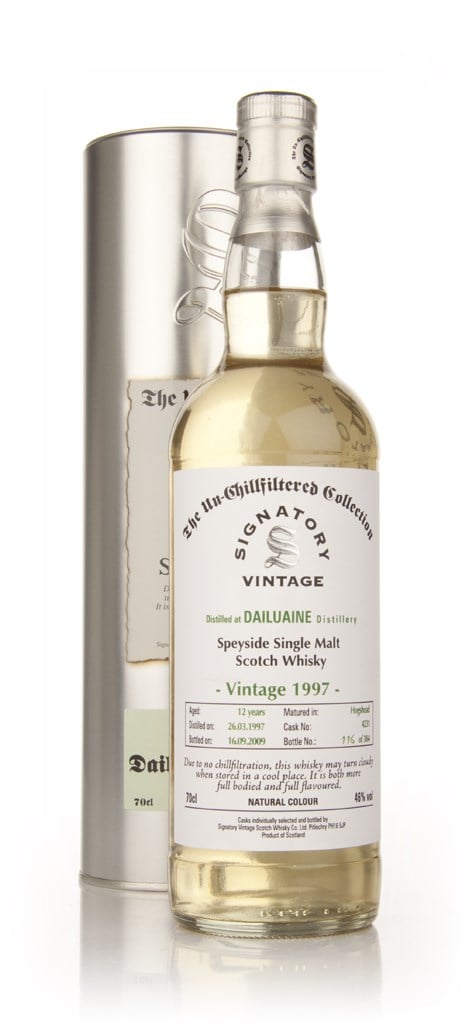Dailuaine 12 Year Old 1997 Cask 4231 - Un-Chillfiltered (Signatory) 70cl product image