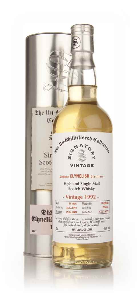 Clynelish 16 Year Old 1992 - Un-Chillfiltered (Signatory) 70cl product image
