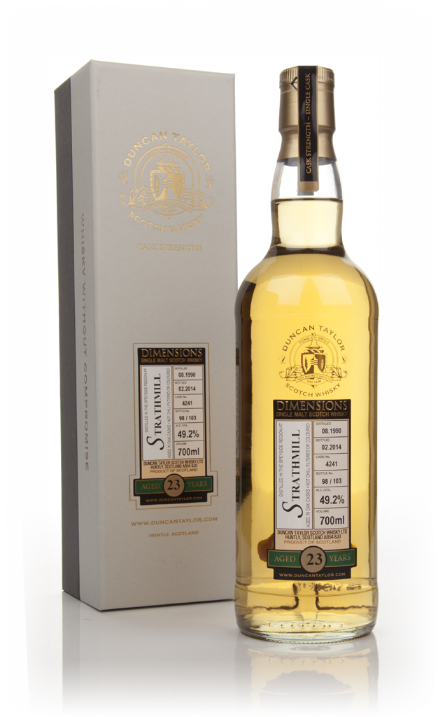 Strathmill 23 Year Old 1990 (cask 4241) - Dimensions (Duncan Taylor) 70cl product image