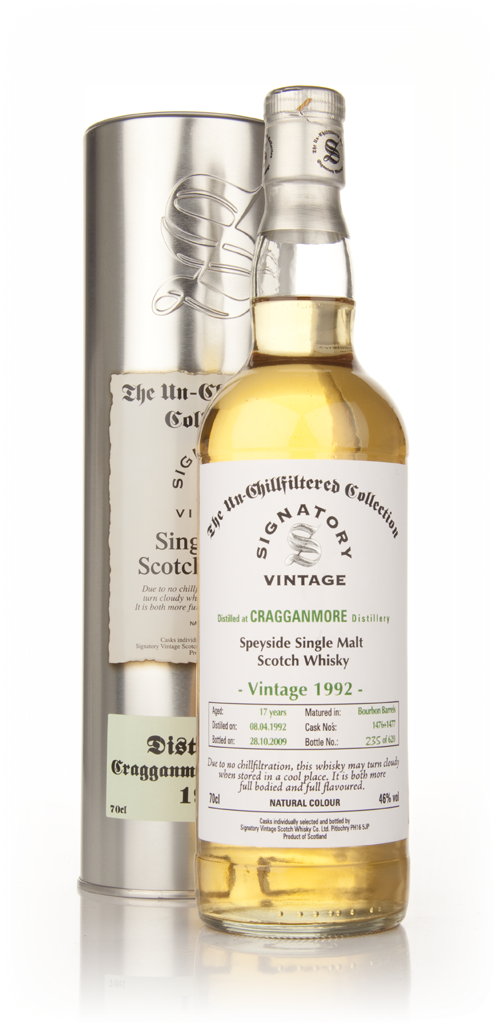 Cragganmore 17 Year Old 1992 - Un-Chillfiltered (Signatory) 70cl product image