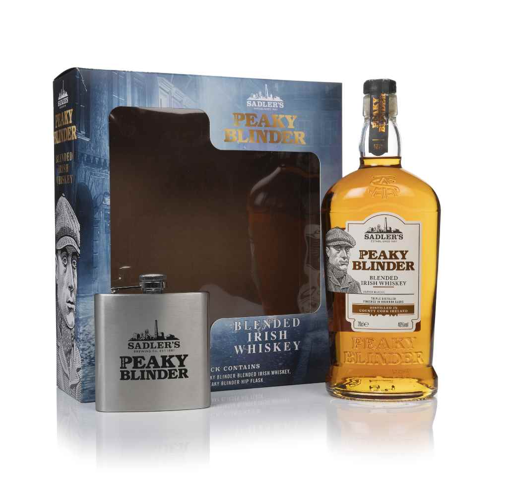 Peaky Blinder Gift Pack with Hip Flask 70cl product image