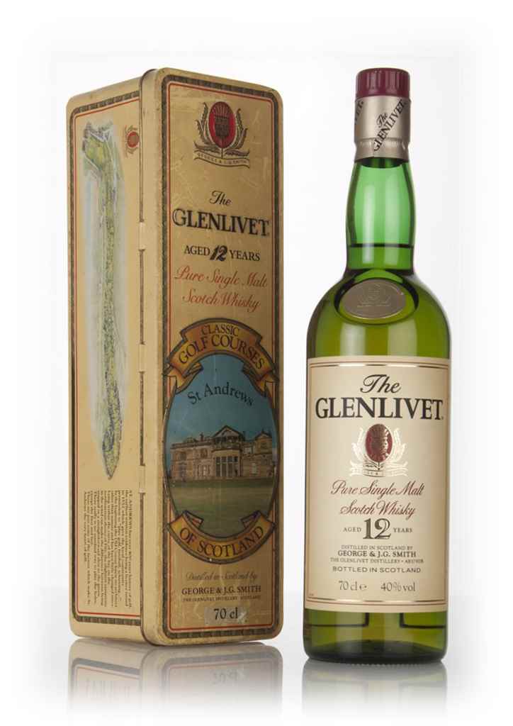 The Glenlivet 12 Year Old - Classic Golf Courses of Scotland (St Andrews) - 1990s 70cl product image