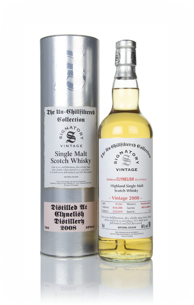 Clynelish 10 Year Old 2008 (casks 800145 & 800161) - Un-Chillfiltered Collection (Signatory) 70cl product image