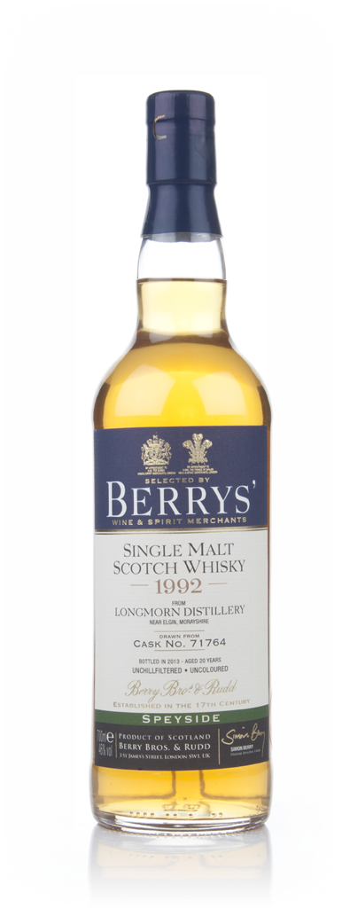 Longmorn 20 Year Old 1992 (cask 71764) (Berry Bros & Rudd) 70cl product image