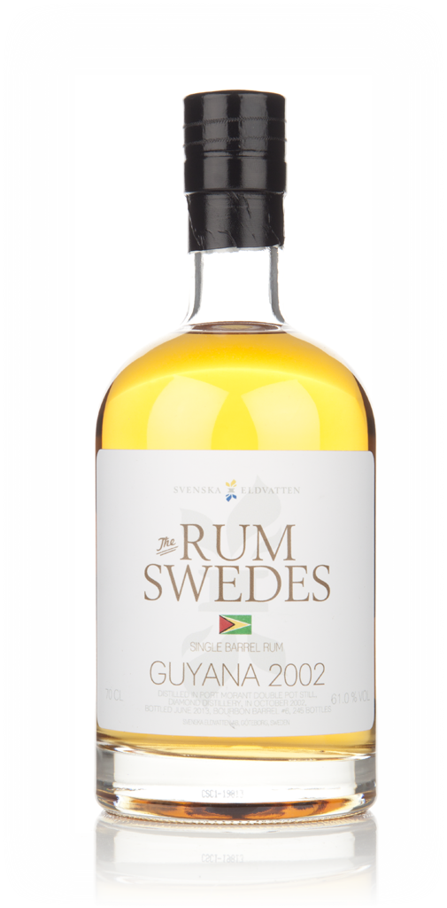 Diamond Distillery 2002 (cask 6) Guyana Single Barrel Rum  - The Rum Swedes (Svenska Eldvatten) 70cl product image