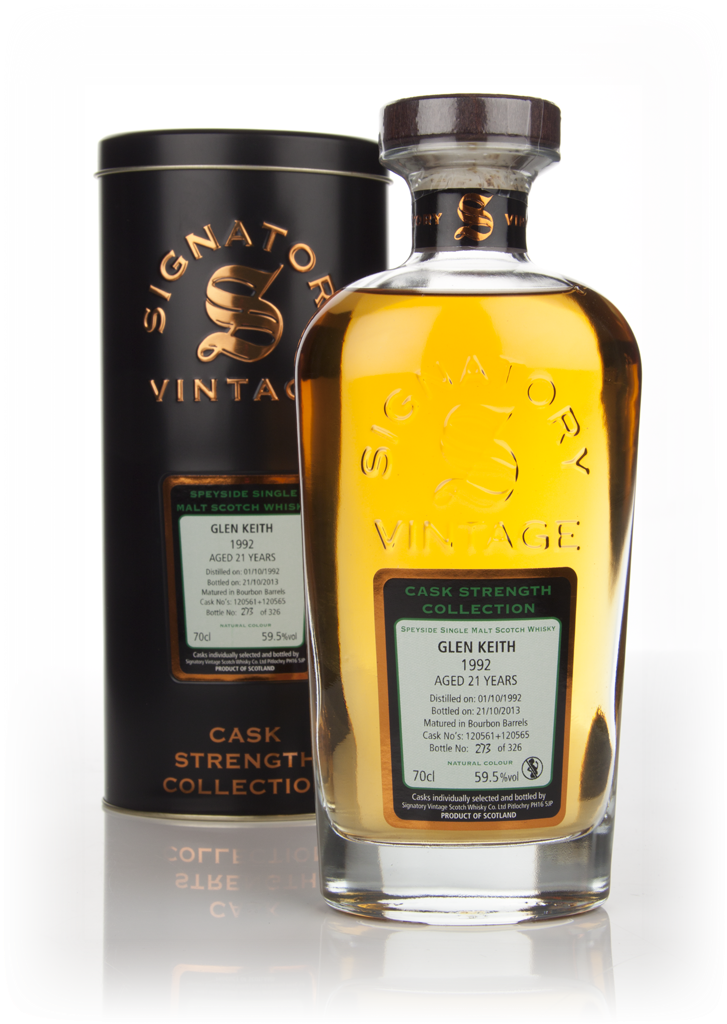 Glen Keith 21 Year Old 1992 (casks 120561+120565) - Cask Strength Collection (Signatory) 70cl product image