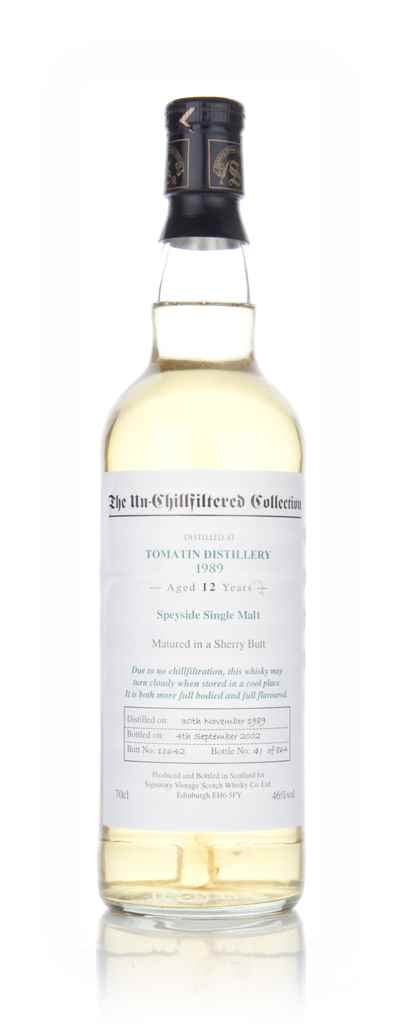 Tomatin 12 Year Old 1989 - Un-Chillfiltered (Signatory) 70cl product image