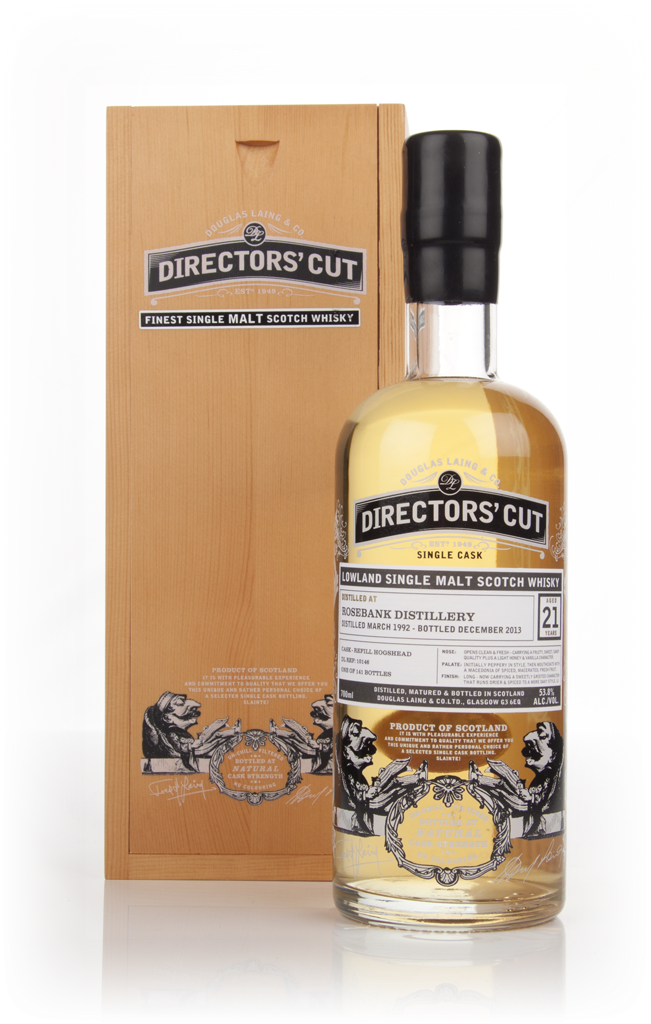 Rosebank 21 Year Old 1992 (cask 10146) - Directors' Cut (Douglas Laing) 70cl product image