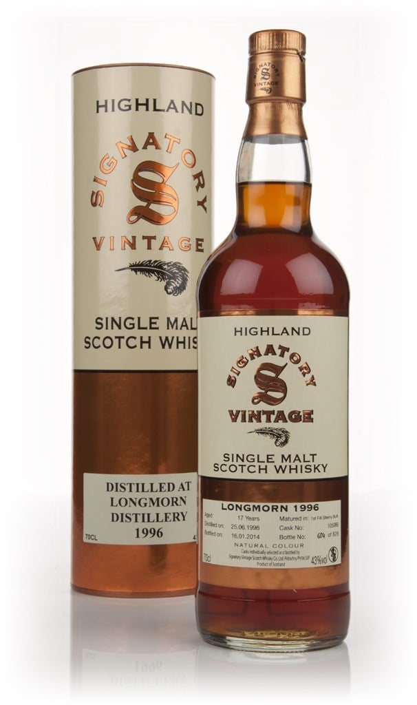 Longmorn 17 Year Old 1996 (cask 105089) - (Signatory) 70cl product image