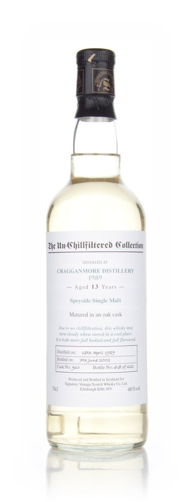 Cragganmore 13 Year Old 1989 - Un-Chillfiltered (Signatory) 70cl product image