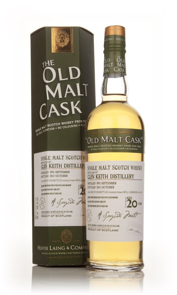 Glen Keith 20 Year Old 1993 (cask 10174) - Old Malt Cask (Hunter Laing) 70cl product image