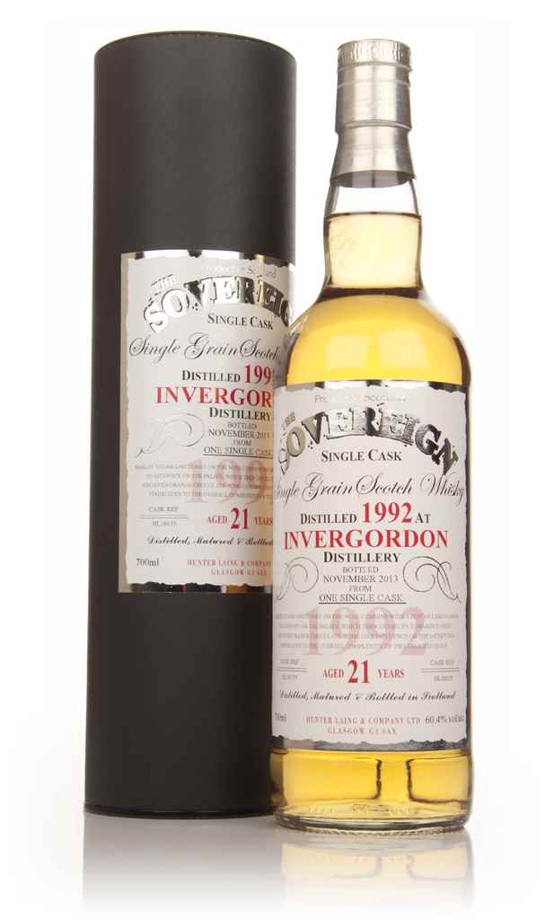 Invergordon 21 Year Old 1992 (cask 10155) - The Sovereign (Hunter Laing) 70cl product image